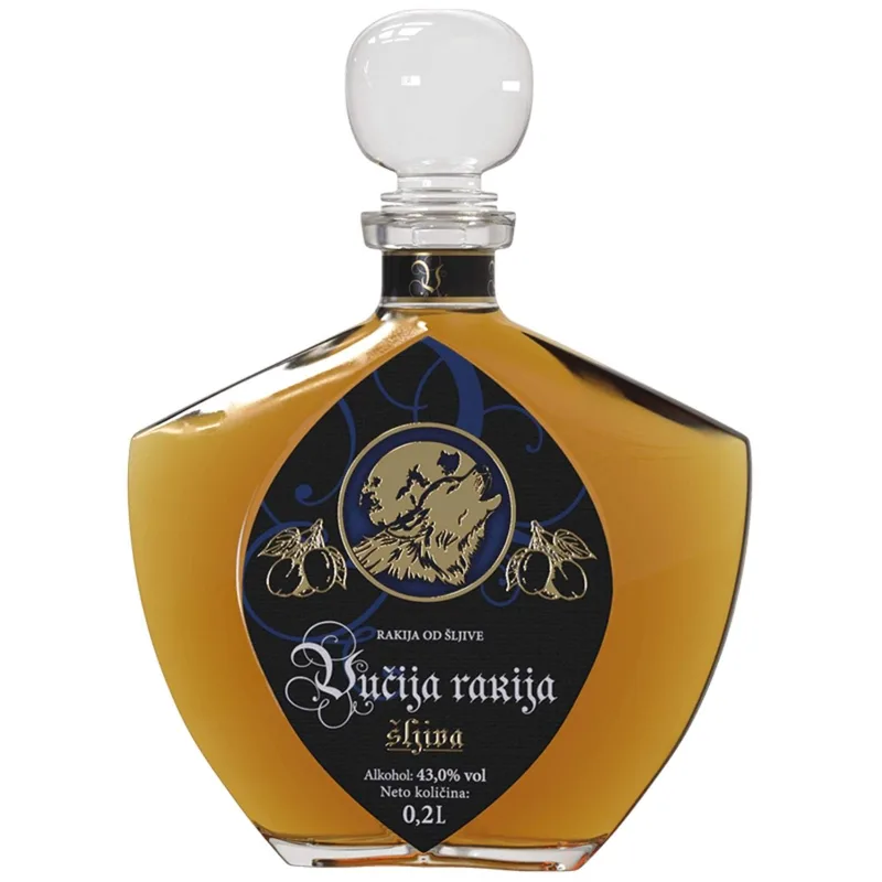 Rakija Od Šljive Vučija 43% 0,2 l Si