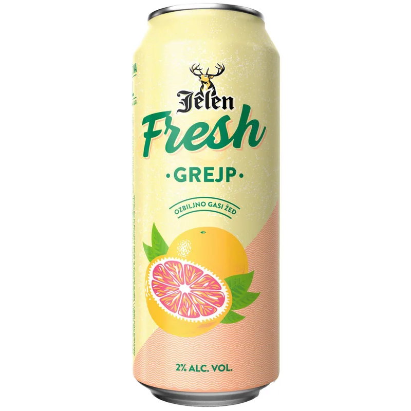 Jelen fresh pivo grejpfrut limenka 500 ml