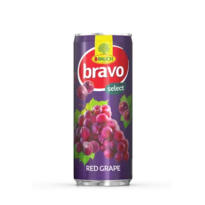 0,25 l Bravo Sok >50%-Grozdje