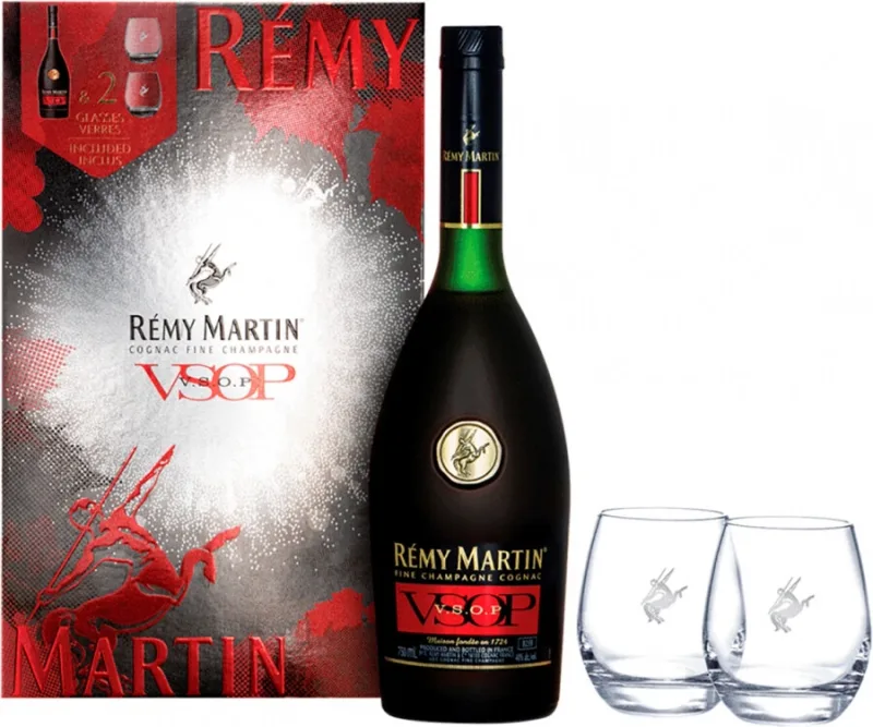 Remy Martin VSOP 0700 + 2 glass