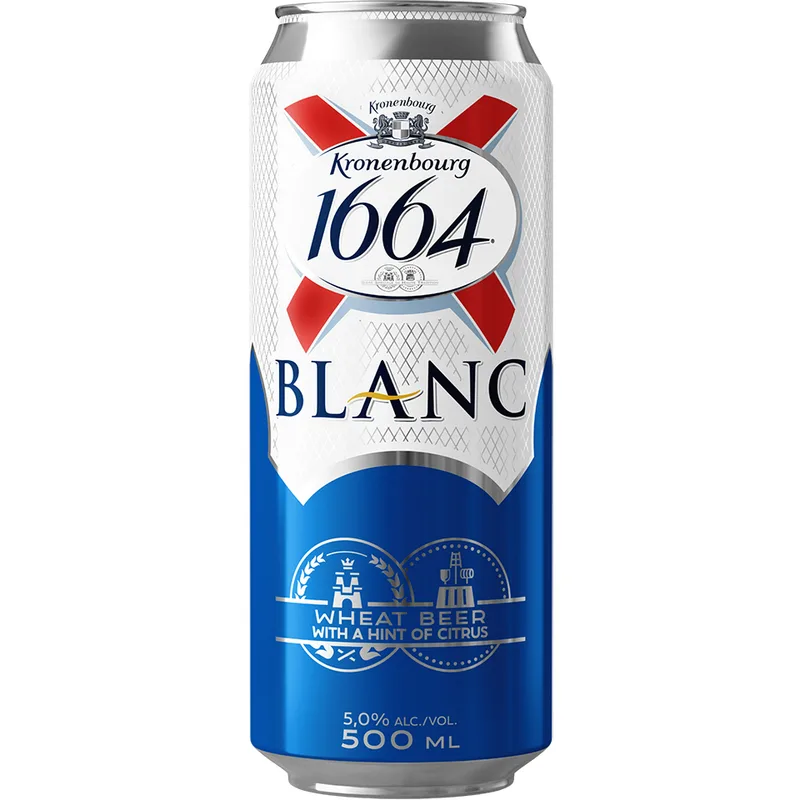 Pivo Kronenbourg 1664 Blanc 0,5 l Limenka Carlsberg