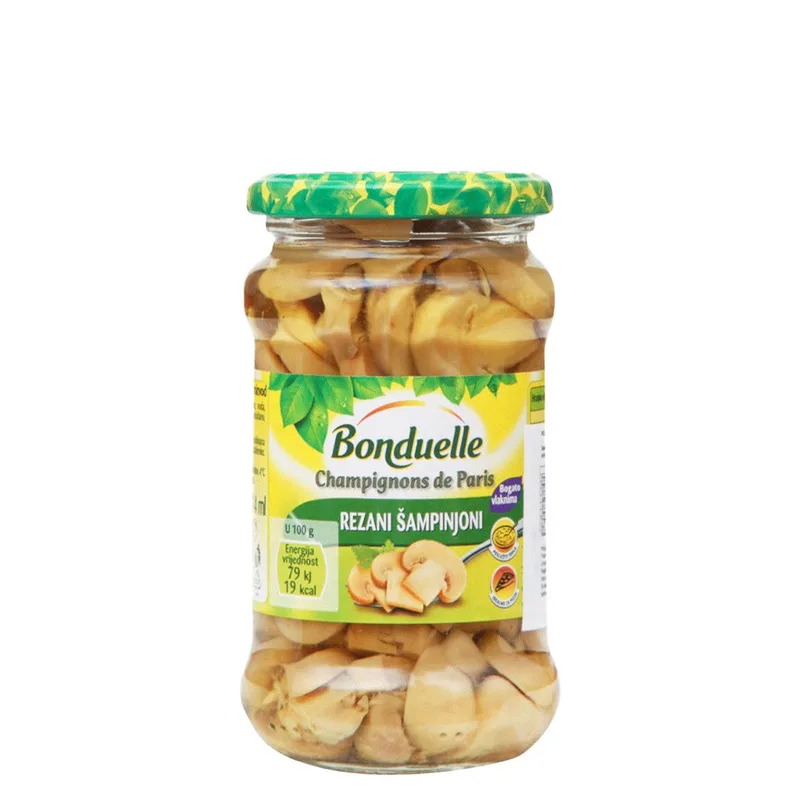 Šampinjoni Rezani Bonduelle 314 ml