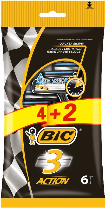 Brijač Bic 3 Action P Of 4+2