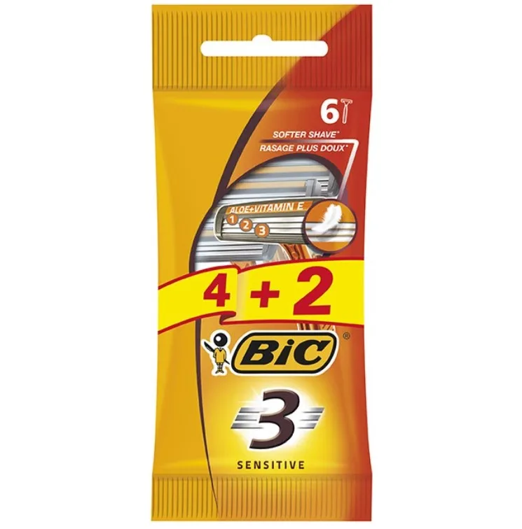 Brijač Bic 3 Sensitive P Of 4+2