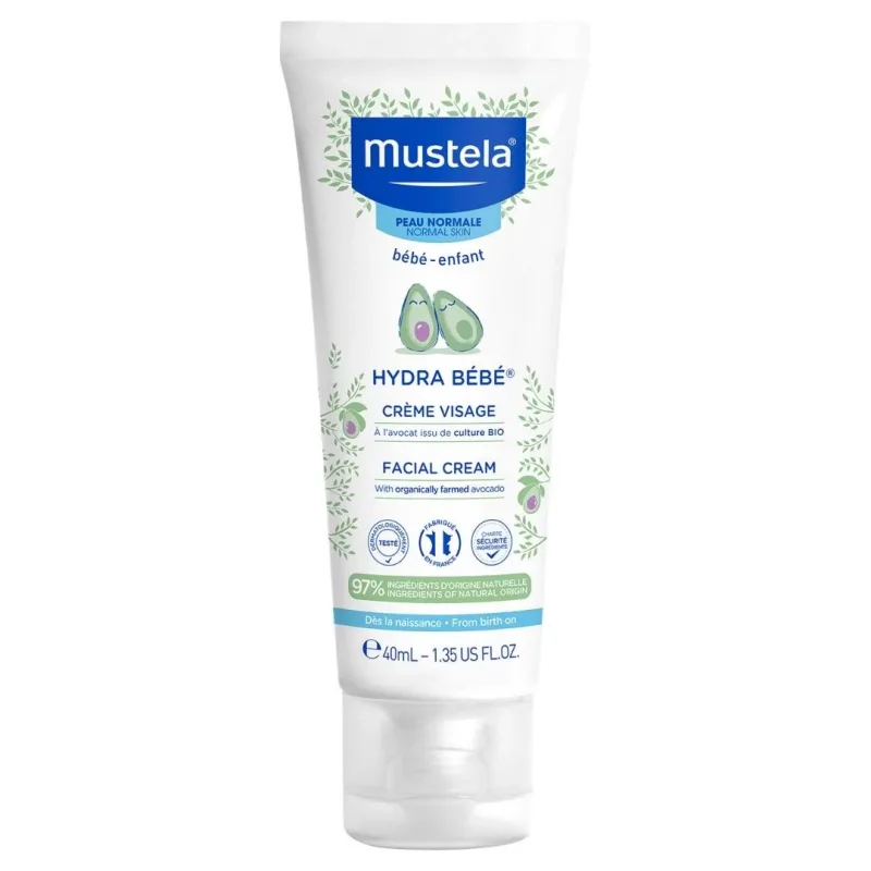 Mustela Hydrabebe krema za lice 40 ml