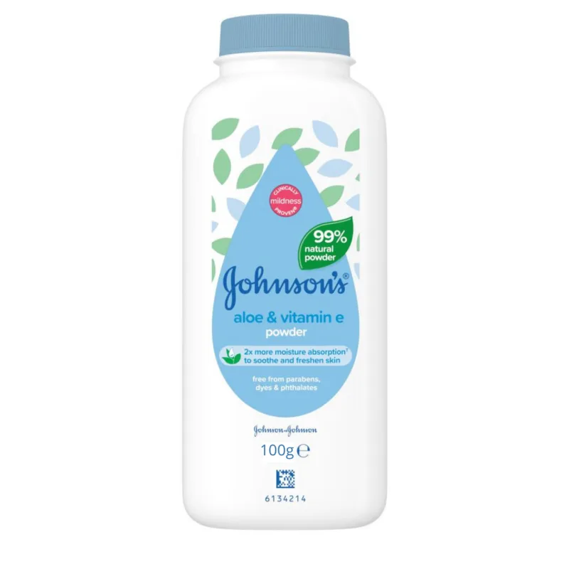 Puder Baby Aloe Vera&vit E 100 g J&j