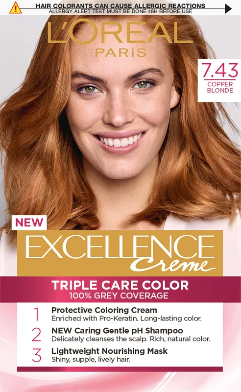 Farba Excell 7.43 Copper Blonde