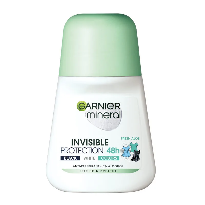 Deo Roll On Women Mineral Invis Black White&color 50 ml Garnier