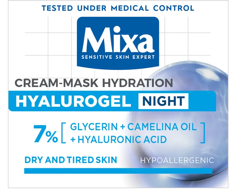 Krema Za Lice Noćna Hyalurogel Mixa 50 ml