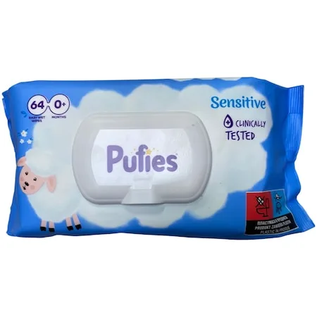 Pufies Vlazne maramice Sensitive 64kom