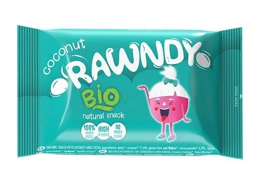 Bar Org Sirovi Rawndy Kokos 26 g Nom