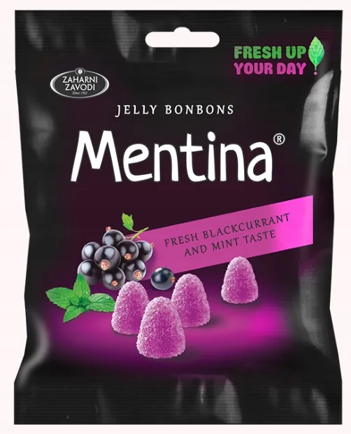 Bombone Mentina Žele Crna Ribizla 90gr Zaharni Zavodi