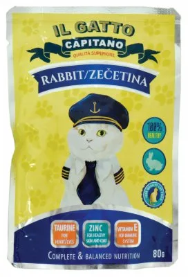 Hrana Za Mačke Zečetina Capitano 80 g