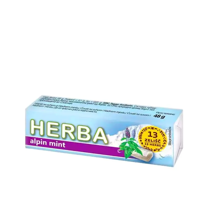 Bombone Herba Alpski Mint 48 g