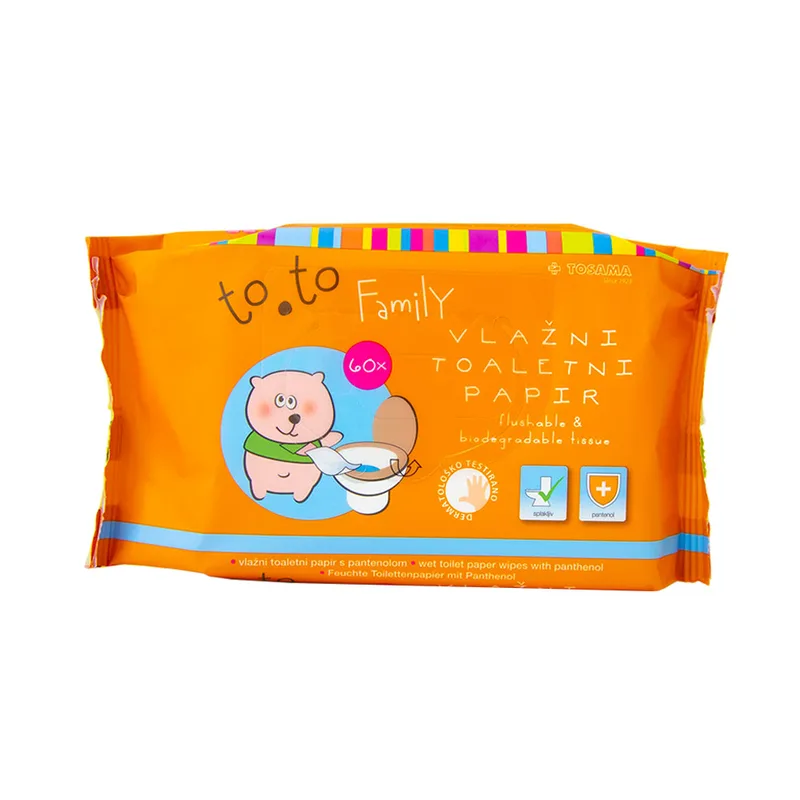 Toalet Papir Vlažni Za Bebe 60 Kom To.to