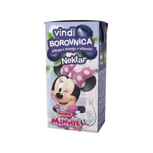 Vindi Nektar Borovnica+vit 0,2 l