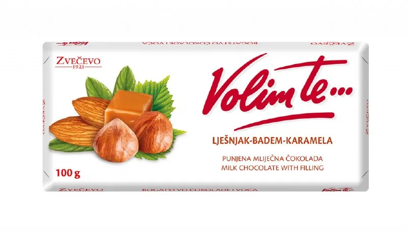 Čokolada Volim Te Leš.bad.karam.sa Bilj.masti 100 g