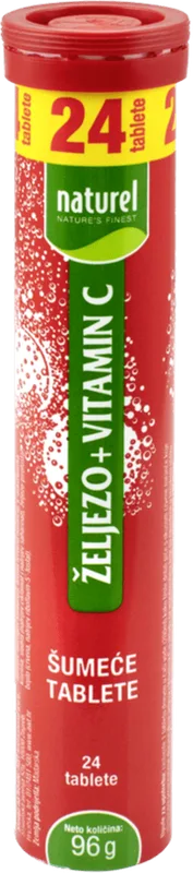 Šumeće Tablete Gvozdje, Vitamin C Naturel 96 g