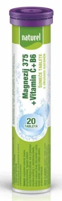Šumeće Tablete Naturel Mag.375+vit C+b6 Zaslađ.80 g