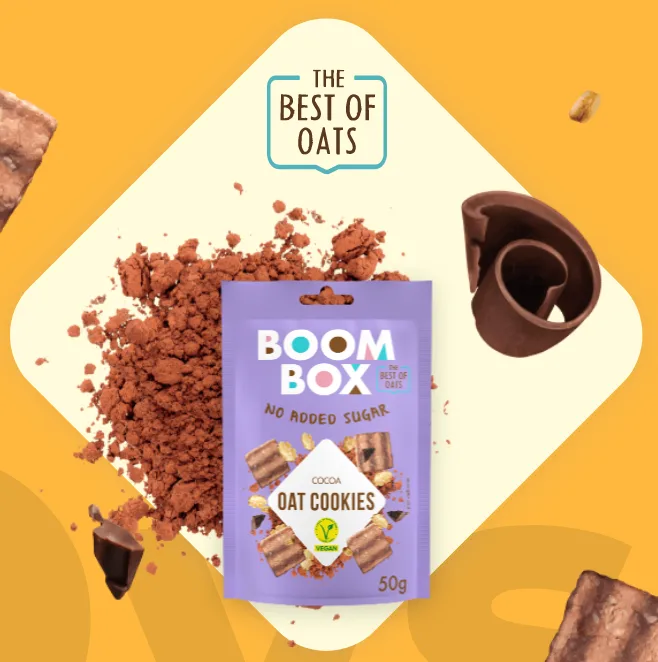 Keks Integralni Kakao Boom Box 50 g