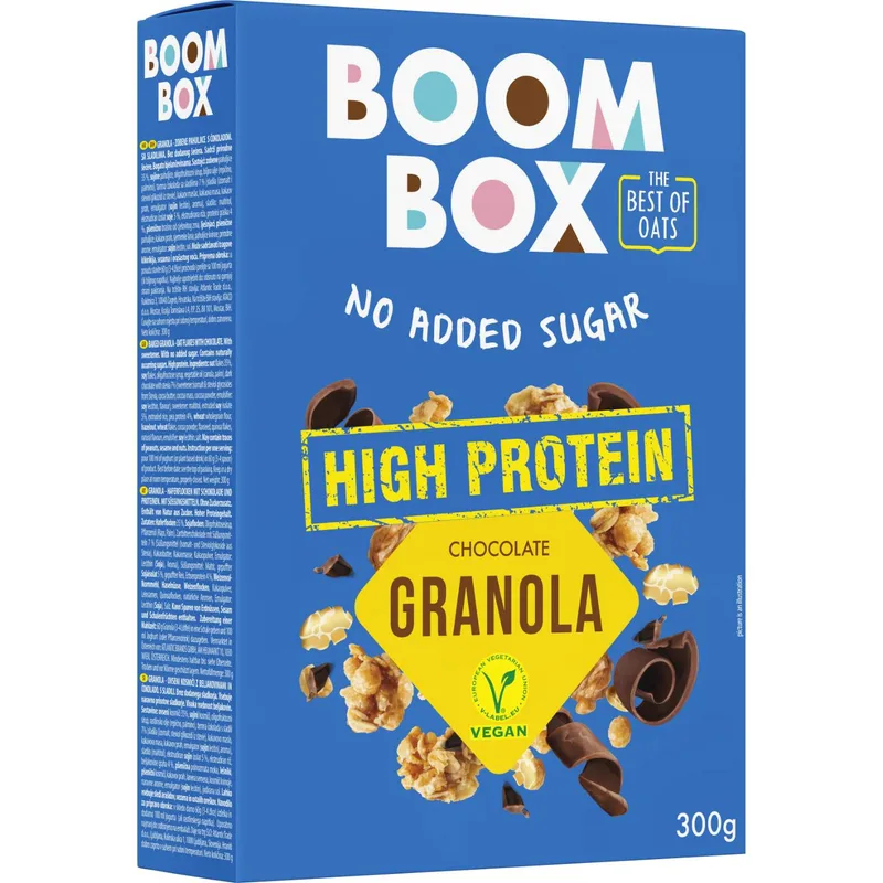 Granola Ovsena High Prot.čokolada Boom Box 300 g