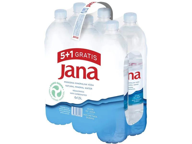 Voda Negazirana Jana 1,5 l 5+1 Gratis