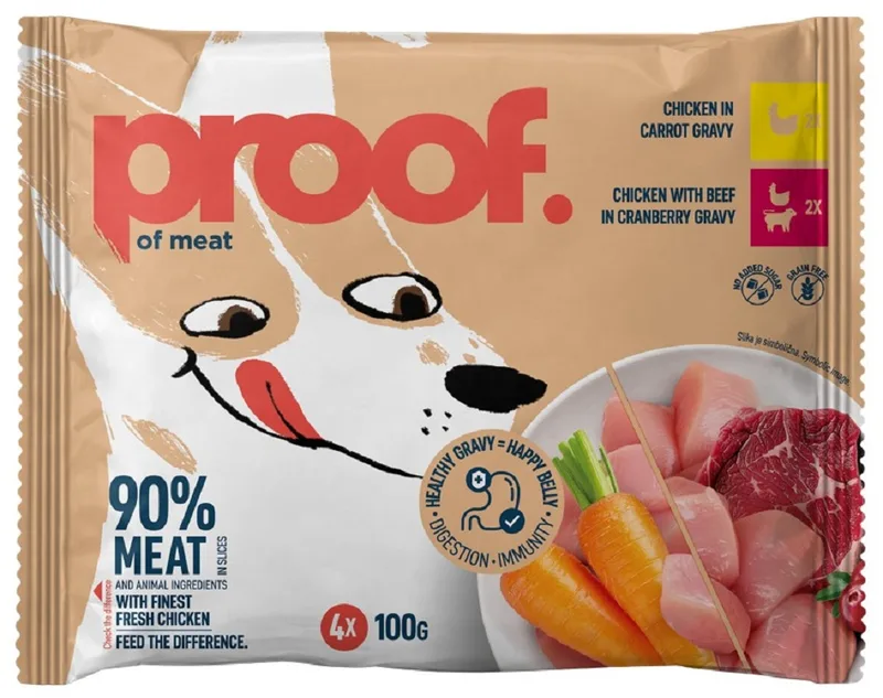 Hrana Za Pse Pil.šar.i Pil.gov.u Sosu Proof 4x100 g