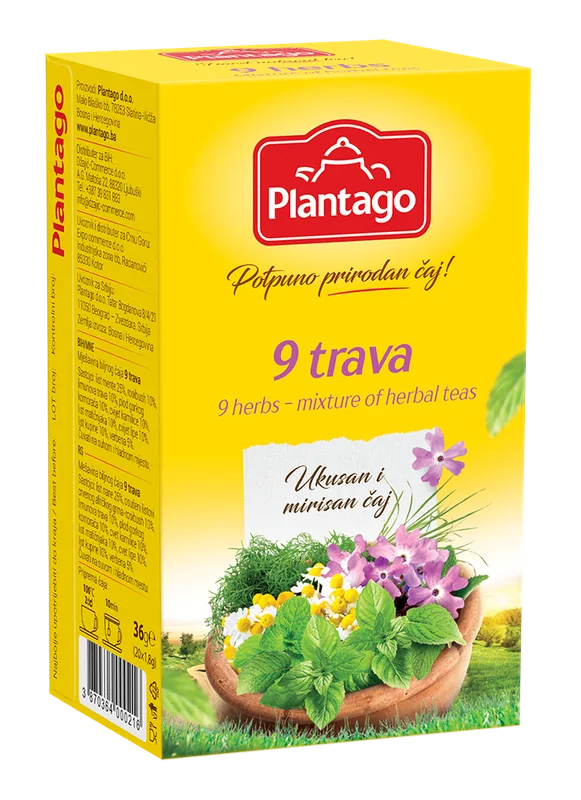 Čaj 9 Trava 36 g Plantago