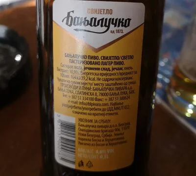 Banjalucko Pivo 0,5 l Pov. Boca