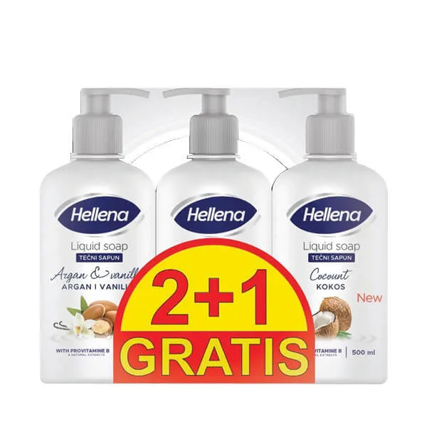 Sapun Tečni Lavanda+b5 Hellena 0,5 l 2+1 Gratis