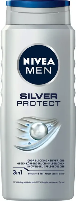 Gel Tuš Silver Protect 500 ml Nivea
