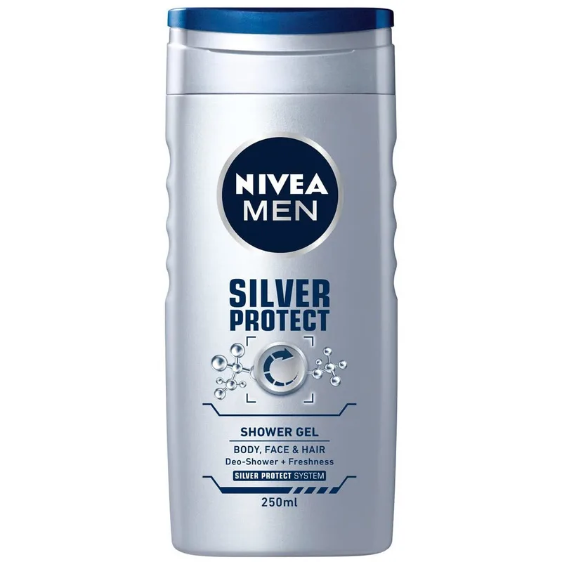 Nivea 250 ml Sg Men Silver Protect