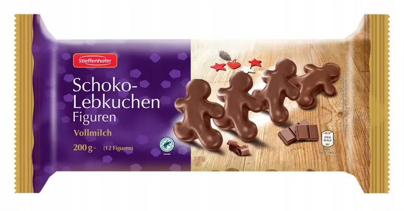 Keks Stiefenhoffer Medenjak Figure Mlečna Čokolada 200 g