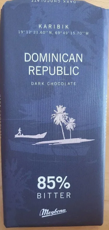 Čokolada 85% Dominikana 100 g Meybon