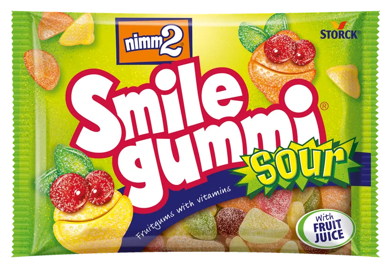 Bombone Gum Nimm2 Smile Sour 100 g