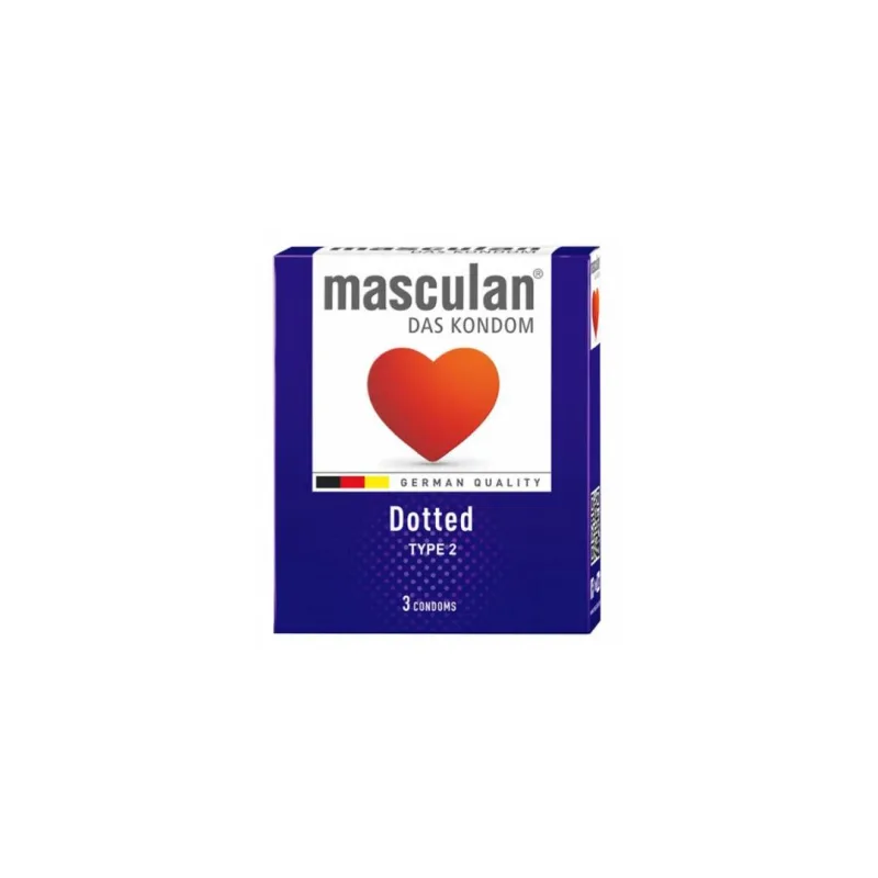 Masculan kondom dotted 3/1