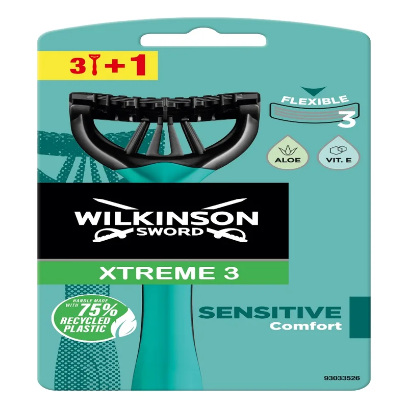 Brijač Muški Xtreme3 Sensitive Wilkinson 3+1