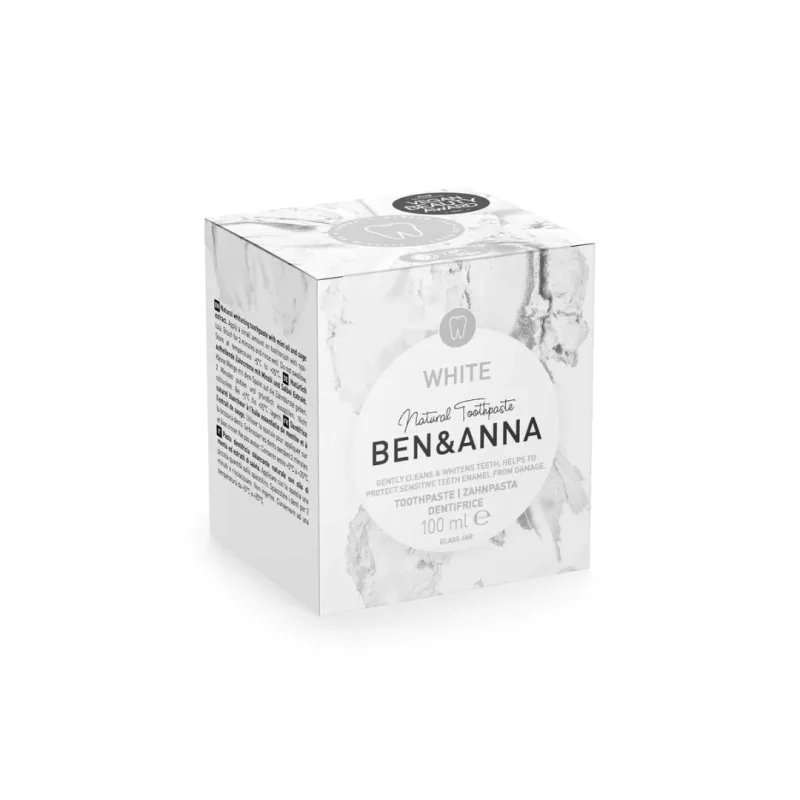 Pasta Za Zube Natural Ben & Anna Toothpaste White Fluoride 100 ml