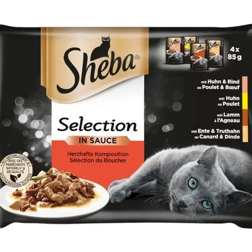 Hrana Sheba Mesani Izbor Sos 4x85 g Nelt
