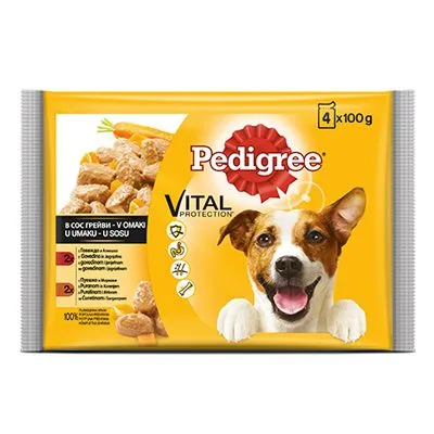 Hrana Za Pse Gov.jag.ćur.sar Pedigree 4x100 g