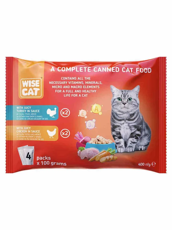hrana za macke wise multipa 4x100 g riba&pilet dtl