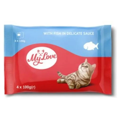 Sos Za Macke My Love Sa Ukusom Ribe 4x100 g