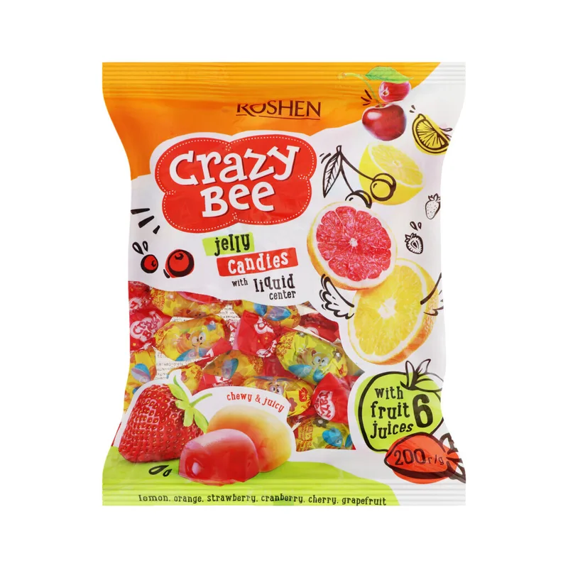 Gumene bombone Crazy Bee 200 g Roshen 12
