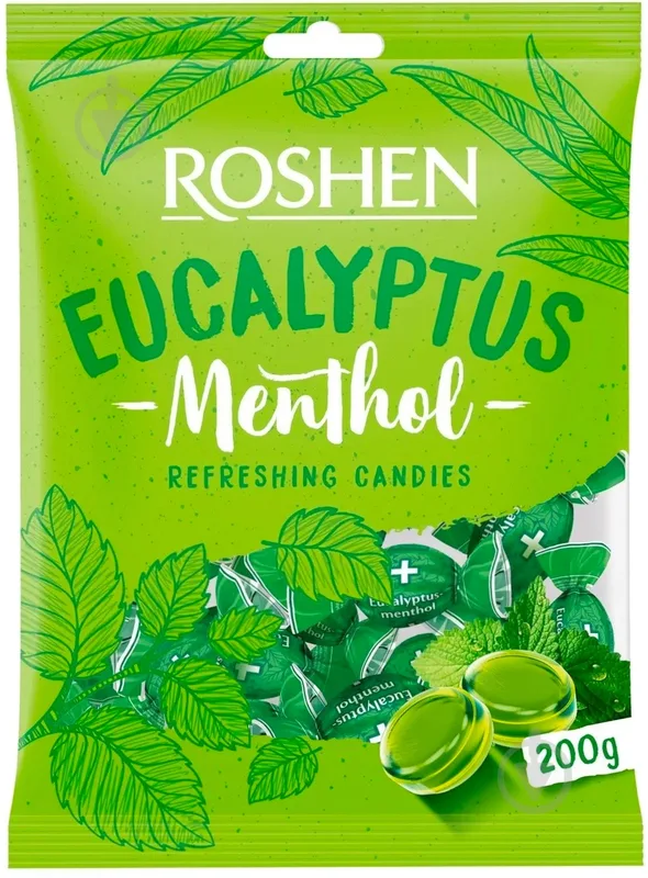 Bombone Eukalipt Mentol 200 g Roshen