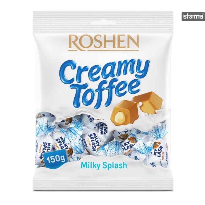 Bombone Milky splash mlecna karamela 150 g Roshen 12