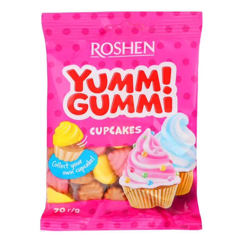 Gumene Bombone Yummi Gummi Cupcakes 70 g/22kom