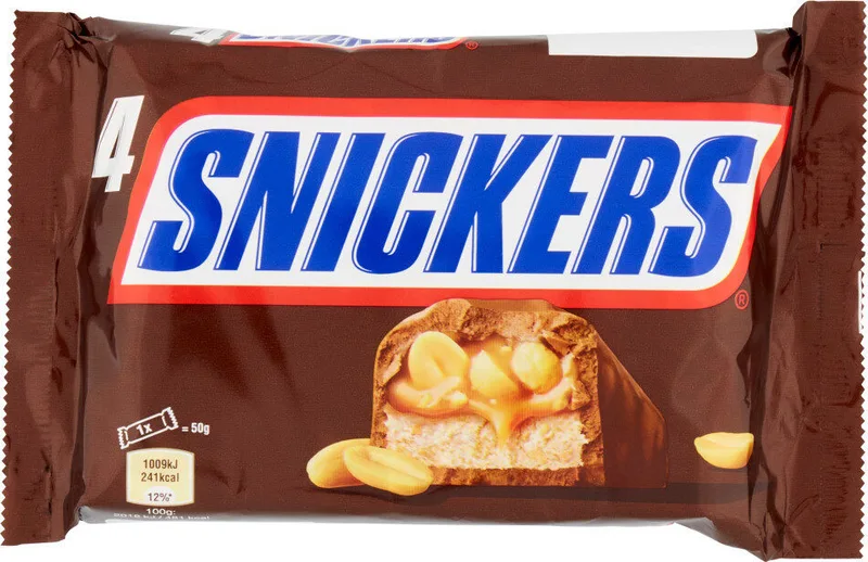 Bar Snickers 4x50 g Mars