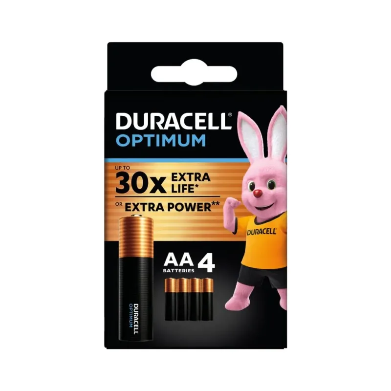 baterije duracell optimum AA 4 kom nelt