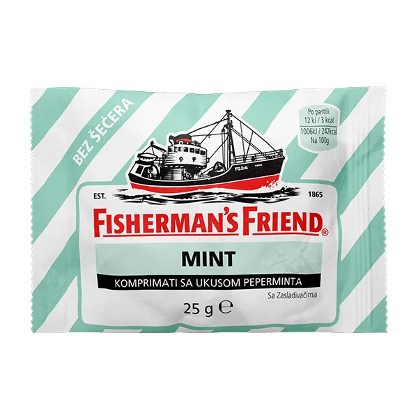 Bombone FISHERMAN'S pepermint 25 g 24