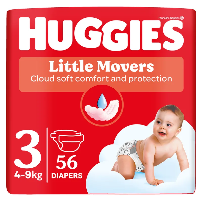 Pelene Huggies Little Movers 3 4-9 kg 56/1